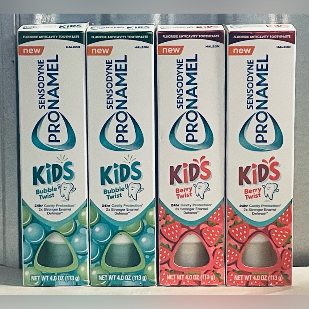 Sensodyne Pronamel Kids Toothpaste - Bubble Twist & Berry (Pack of 4)